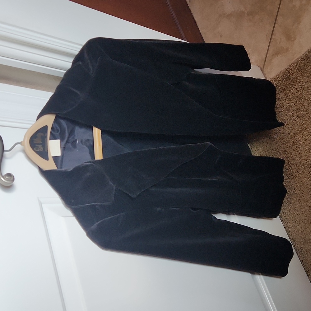 Black velvet jacket